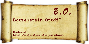 Bottenstein Ottó névjegykártya